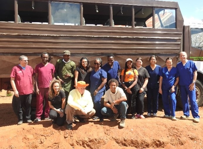 The medical/dental team plus one of the interpreters during the Medical & Dental Clinic.